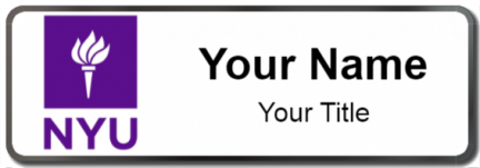 Custom name badges for New York University