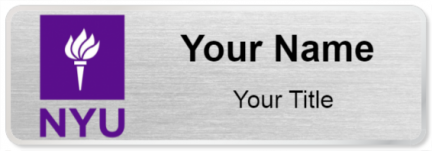 Custom name badges for New York University