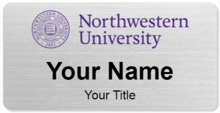 Custom name badges for Northwestern University
