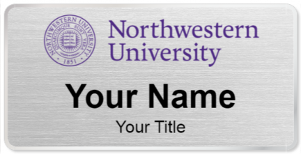 Custom name badges for Northwestern University