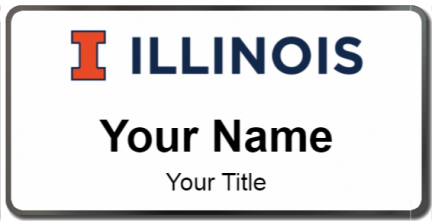 Custom name badges for University of Illinois