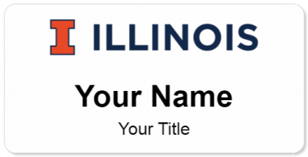 Custom name badges for University of Illinois