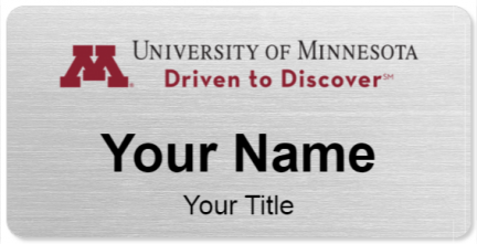 Custom name badges for University of Minnesota