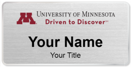 Custom name badges for University of Minnesota