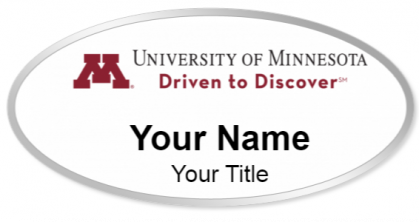 Custom name badges for University of Minnesota