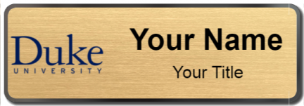 Custom name badges for Duke University