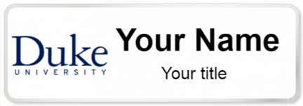 Custom name badges for Duke University