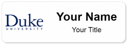 Custom name badges for Duke University