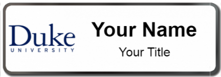 Custom name badges for Duke University