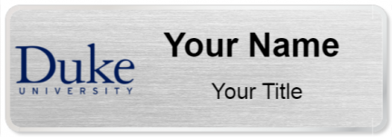 Custom name badges for Duke University