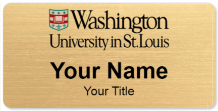 Custom name badges for Washington University in St Louis