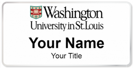 Custom name badges for Washington University in St Louis