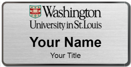 Custom name badges for Washington University in St Louis
