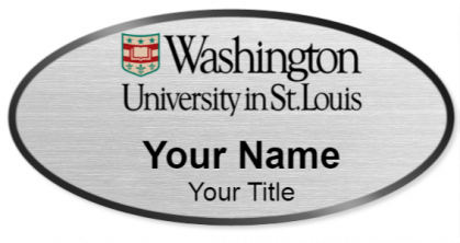 Custom name badges for Washington University in St Louis