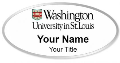 Custom name badges for Washington University in St Louis