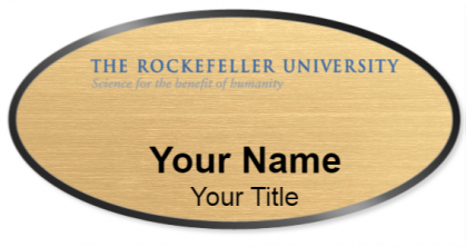 Custom name badges for Rockefeller University