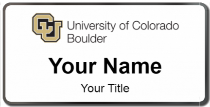 Custom name badges for University of Colorado at Boulder