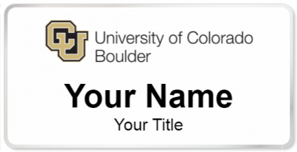 Custom name badges for University of Colorado at Boulder