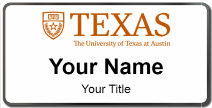 Custom name badges for The University of Texas at Austin