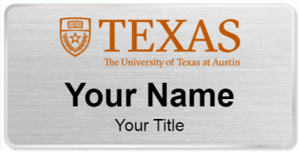 Custom name badges for The University of Texas at Austin
