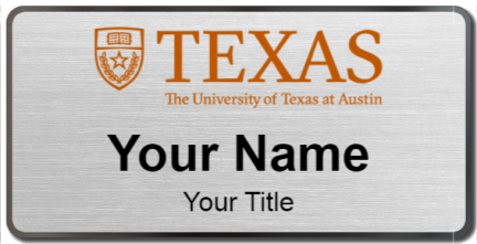 Custom name badges for The University of Texas at Austin