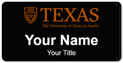 Custom name badges for The University of Texas at Austin