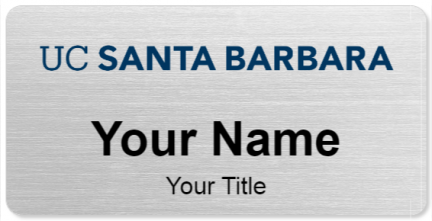 Custom name badges for University of California Santa Barbara