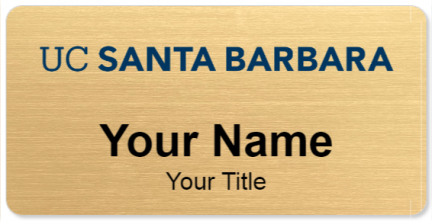 Custom name badges for University of California Santa Barbara
