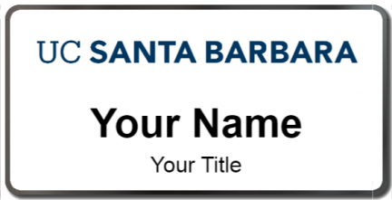 Custom name badges for University of California Santa Barbara