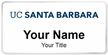 Custom name badges for University of California Santa Barbara