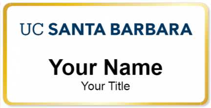 Custom name badges for University of California Santa Barbara