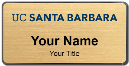 Custom name badges for University of California Santa Barbara