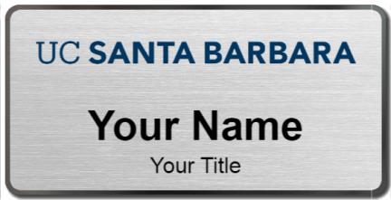 Custom name badges for University of California Santa Barbara
