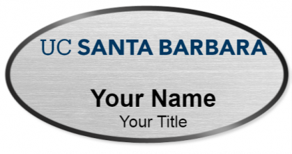 Custom name badges for University of California Santa Barbara
