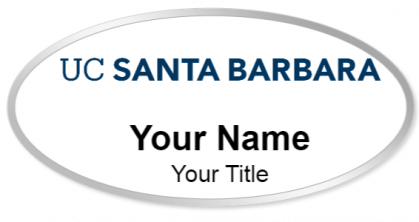 Custom name badges for University of California Santa Barbara