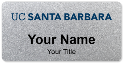 Custom name badges for University of California Santa Barbara