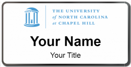 Custom name badges for University of North Carolina at Chapel Hill