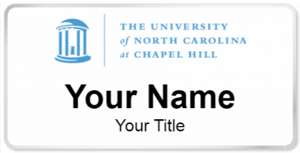 Custom name badges for University of North Carolina at Chapel Hill