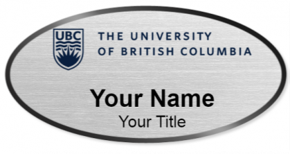Custom name badges for University of British Columbia