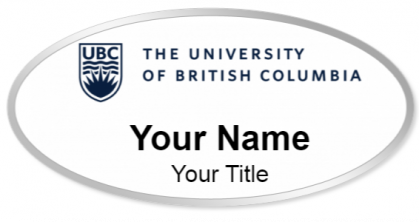 Custom name badges for University of British Columbia