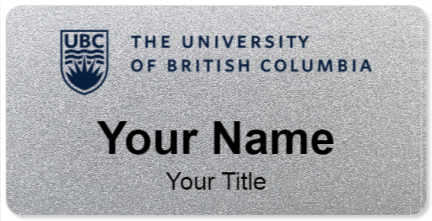Custom name badges for University of British Columbia