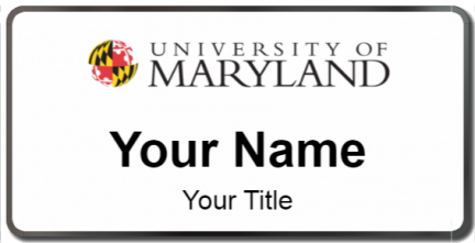 Custom name badges for University of Maryland