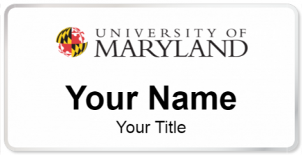 Custom name badges for University of Maryland