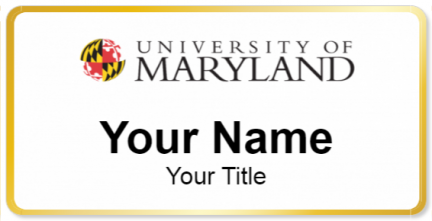 Custom name badges for University of Maryland