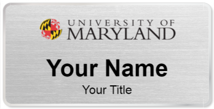 Custom name badges for University of Maryland