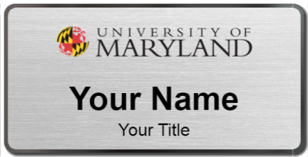 Custom name badges for University of Maryland