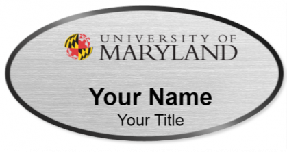 Custom name badges for University of Maryland