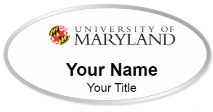 Custom name badges for University of Maryland