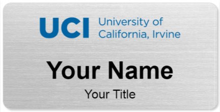 Custom name badges for University of California Irvine