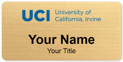 Custom name badges for University of California Irvine